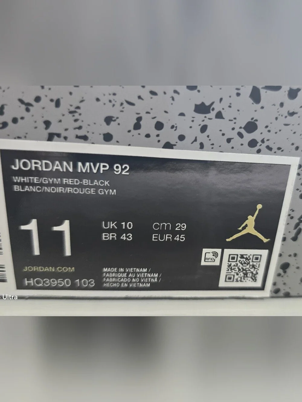 Jordan branded shoe
